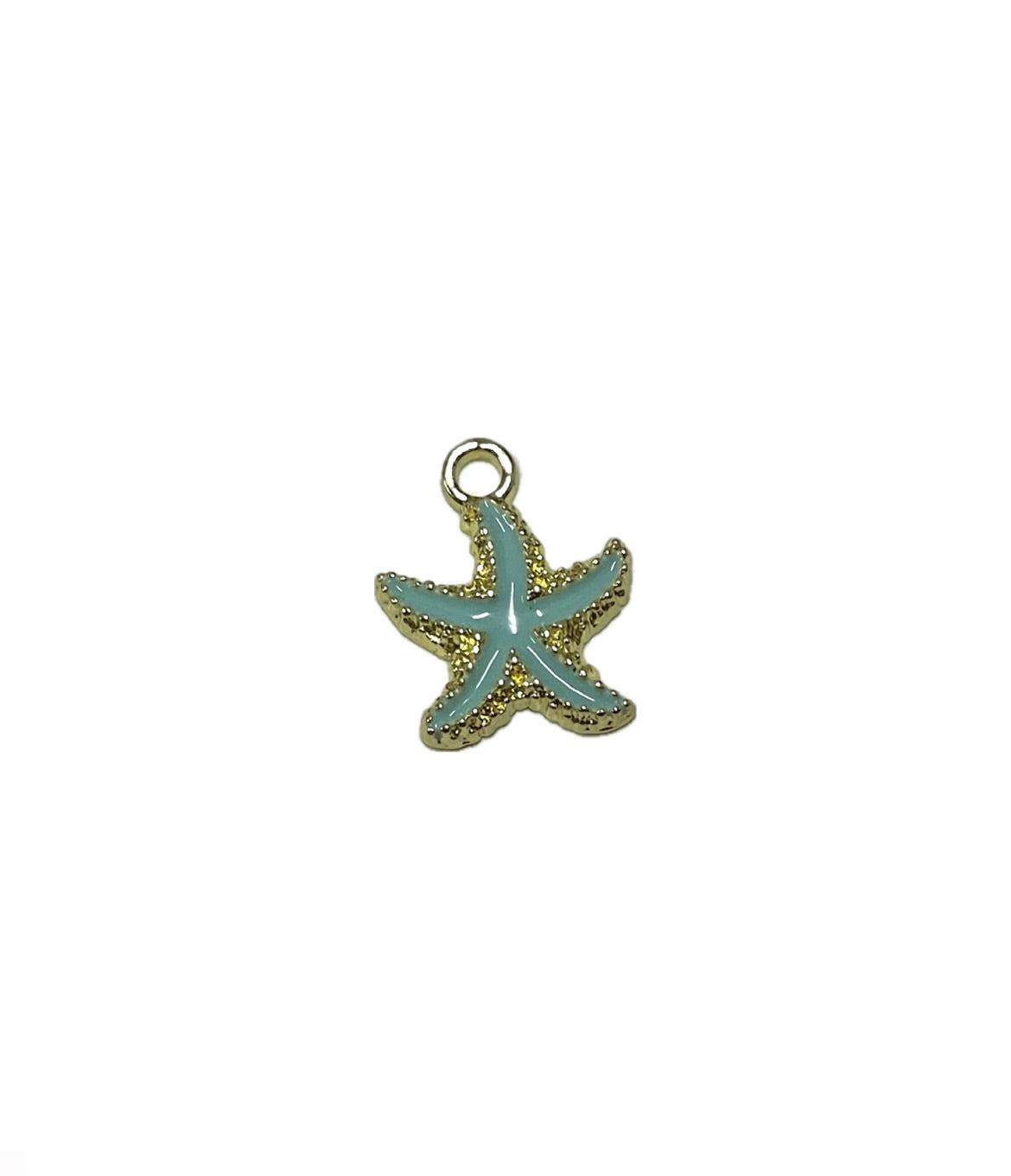 Mint green star -medium-