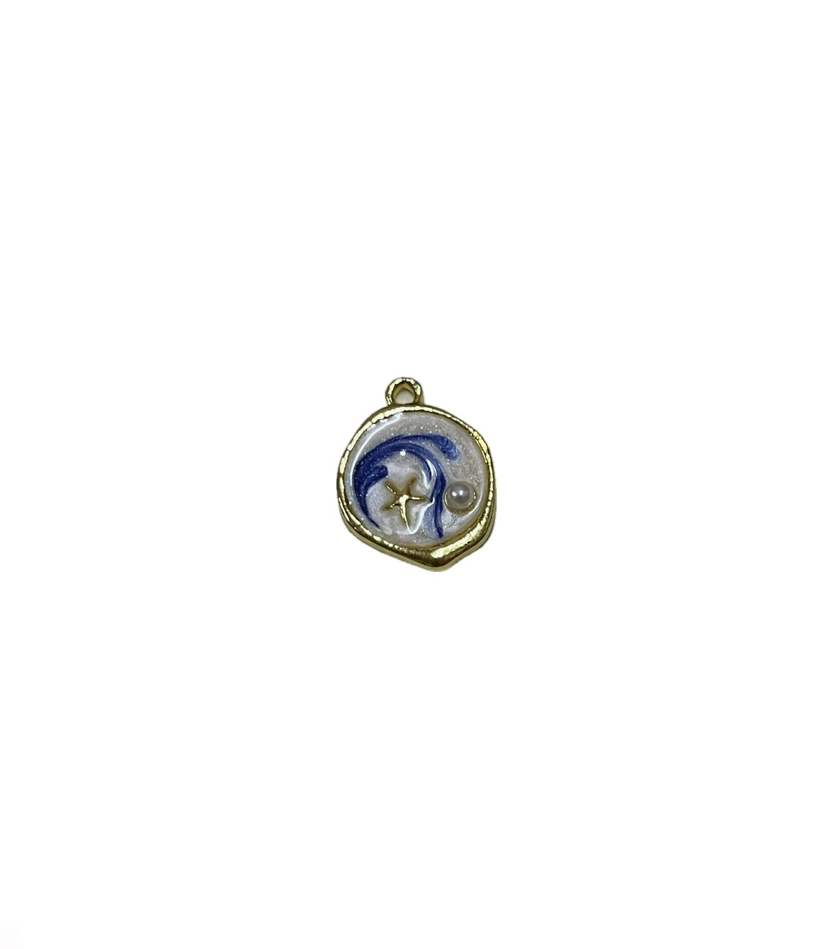 Blue circle charm