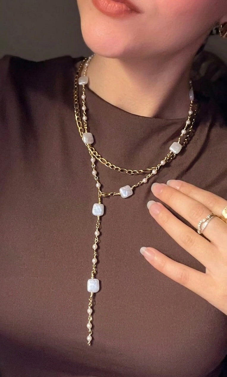 Pearly Drop Necklace