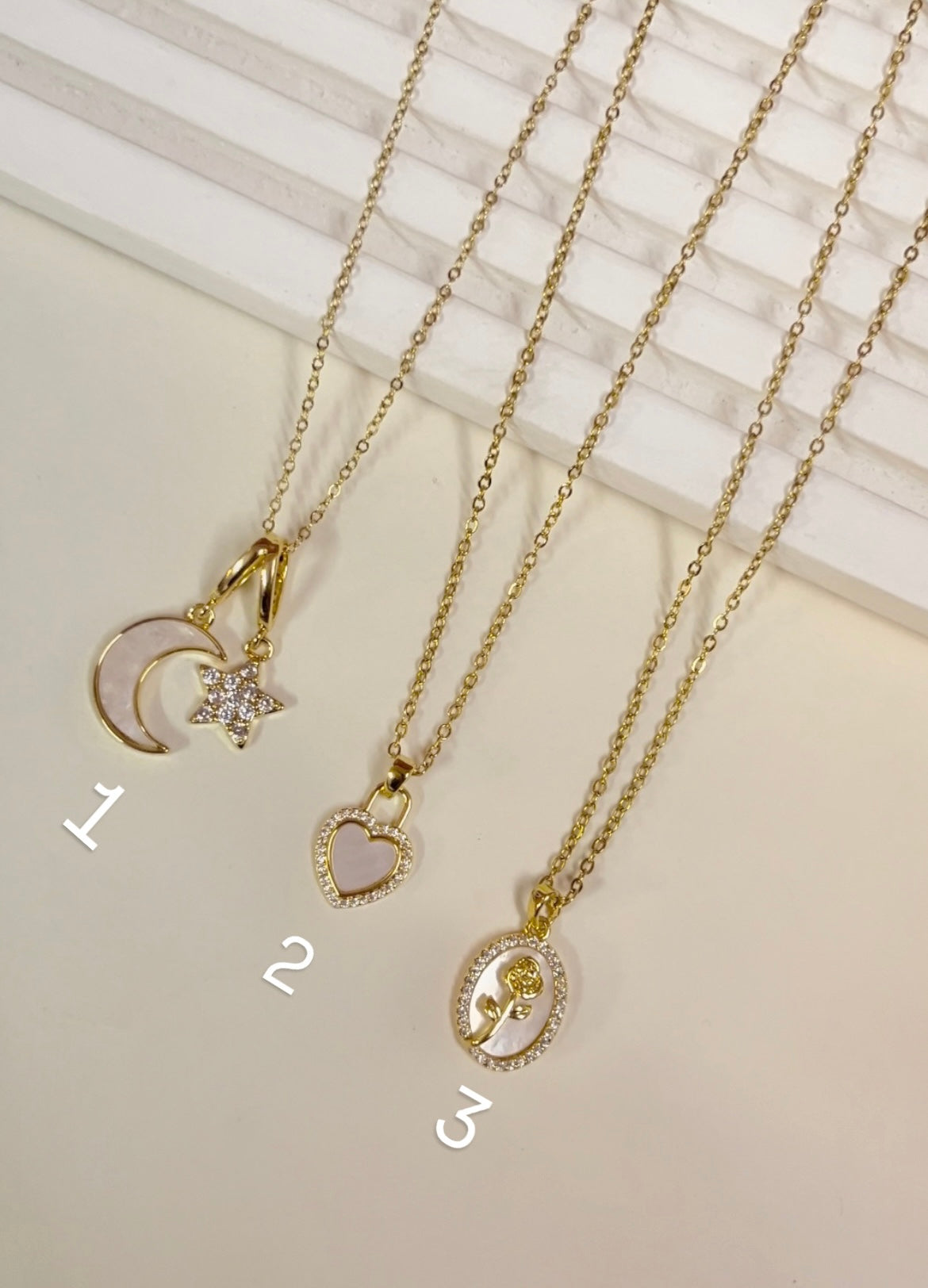 Gold plated necklace