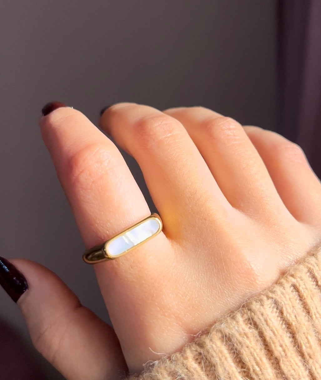 Marbel Rectangle ring