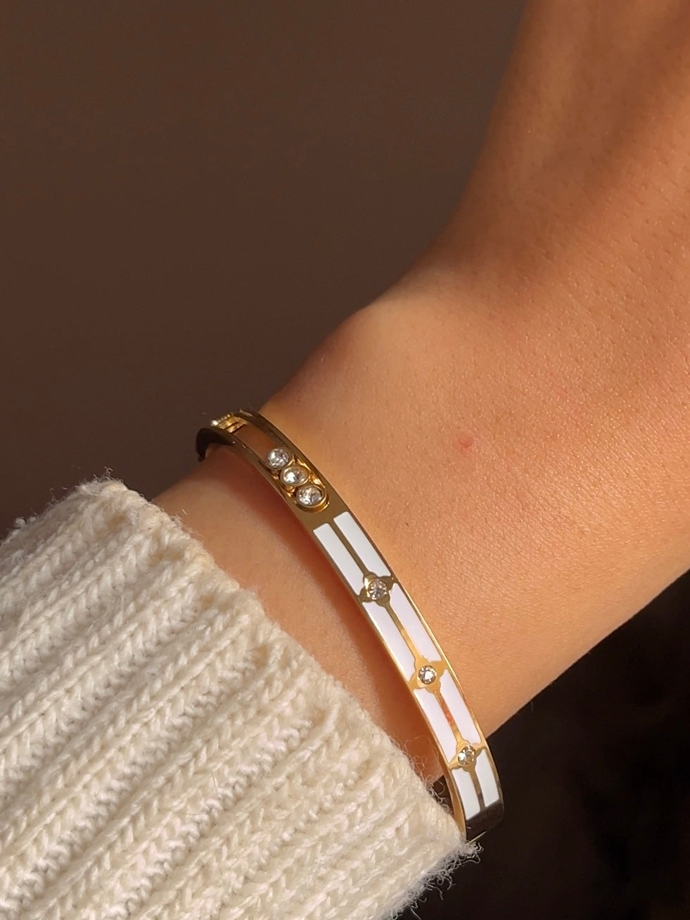 White Lv bracelet
