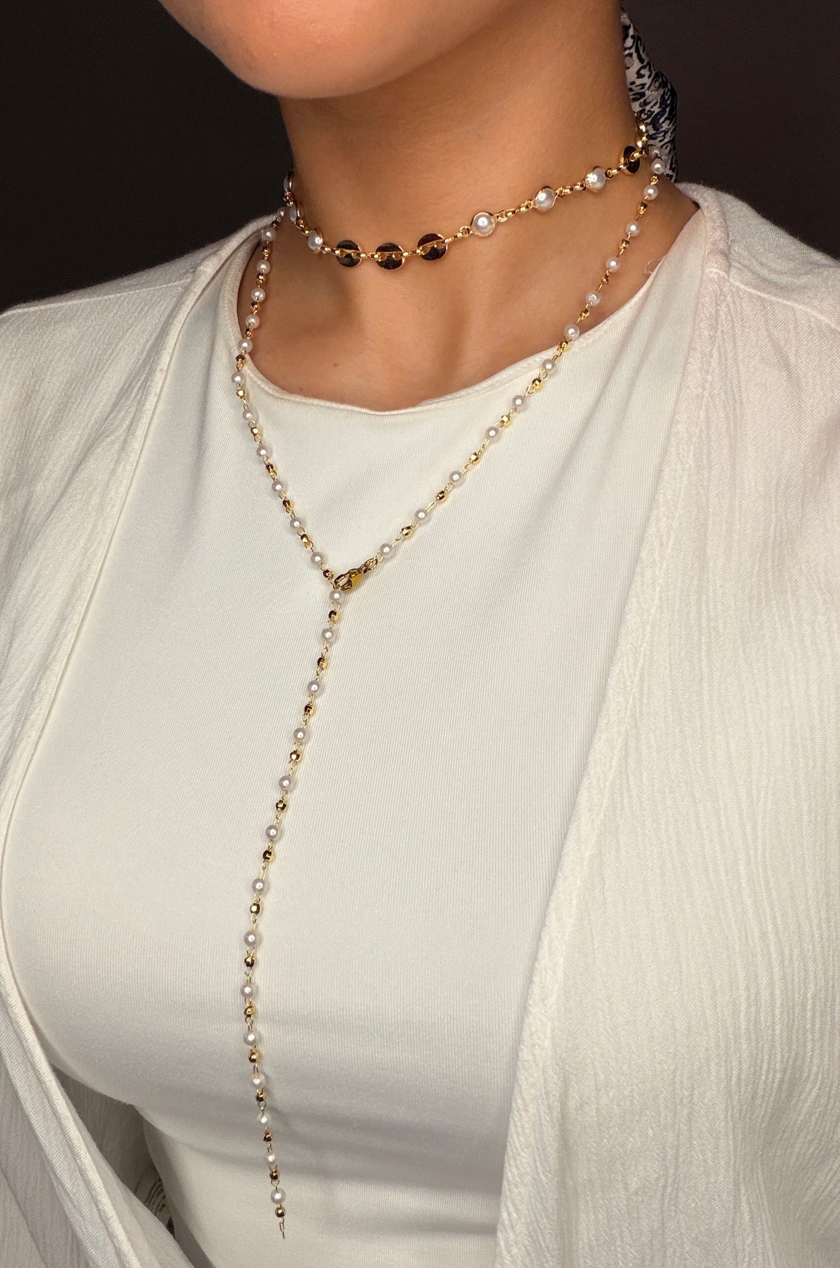 Pearly Drop Necklace