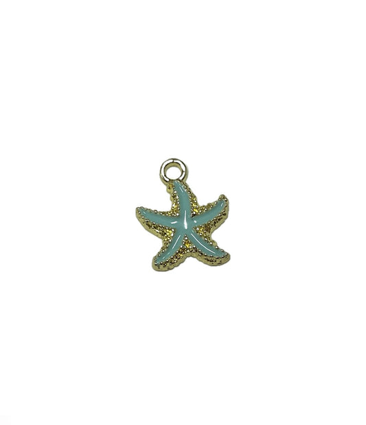 Mint green star -medium-