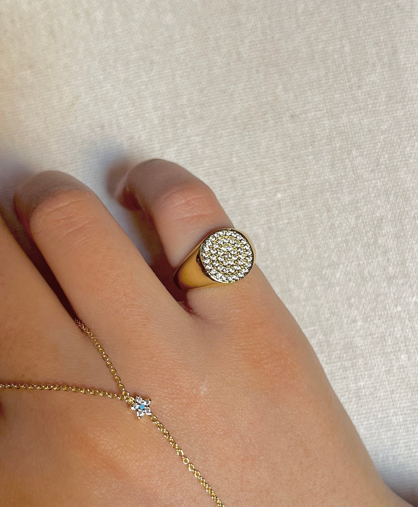 Diamond Pinky Ring