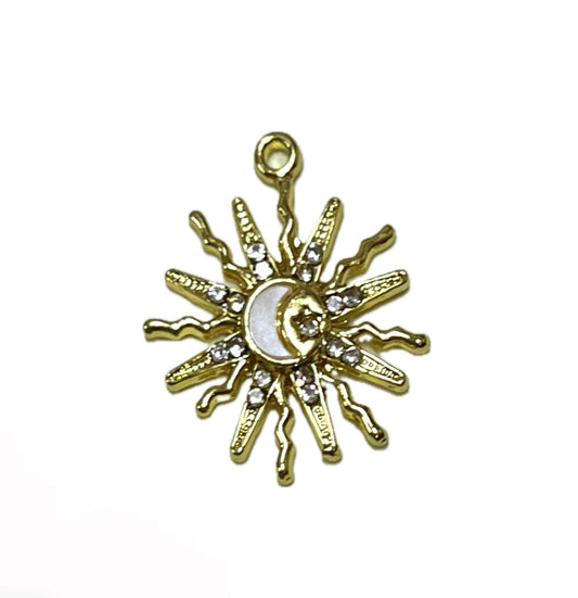 Sun necklace charm
