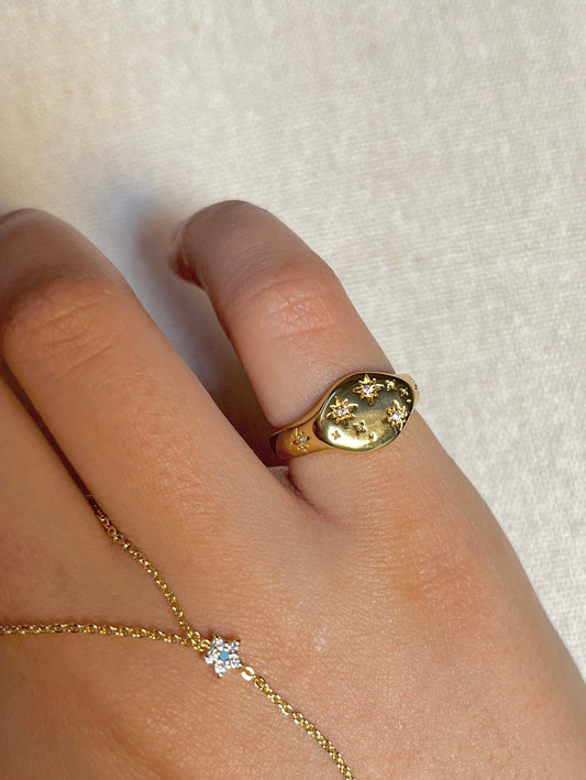 Stars Pinky Ring