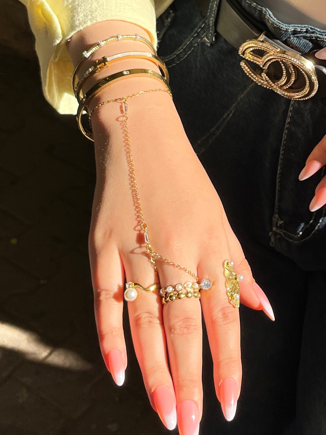 White Crystal handchain