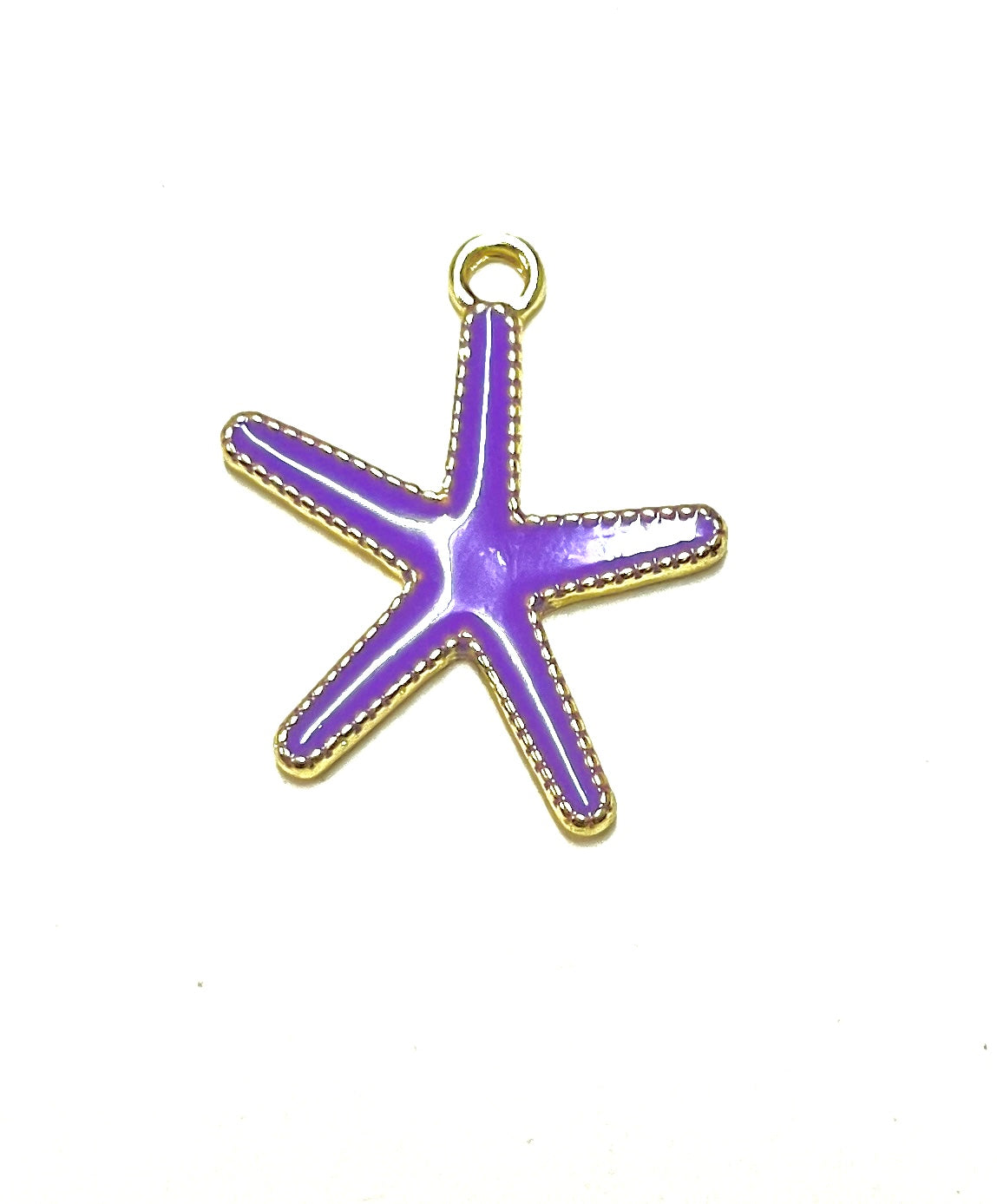 Purple star charm