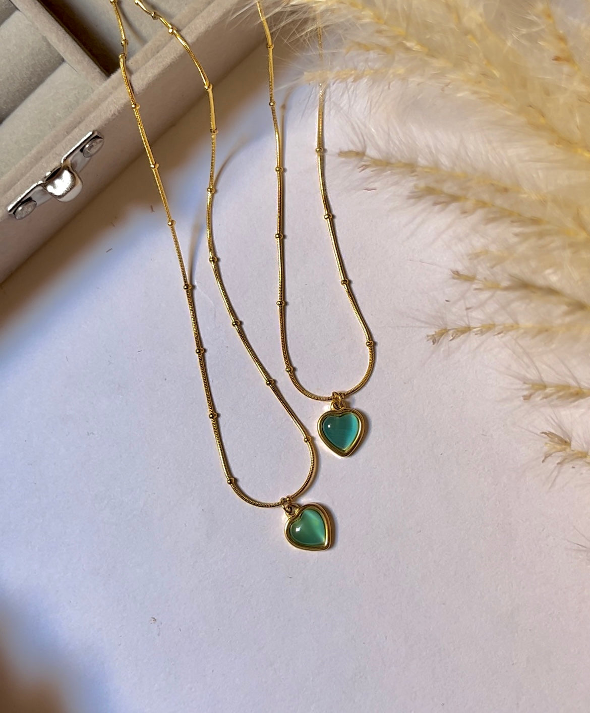 Blue Heart Necklace