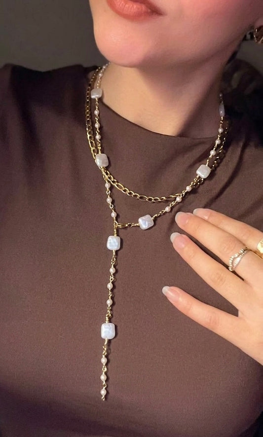 Pearly Drop Necklace