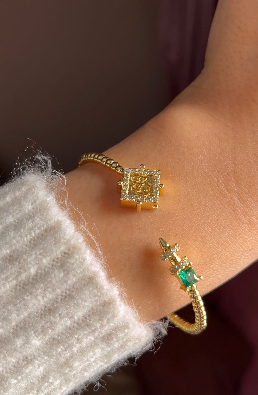 Emerald Green أنت عمري Bangle