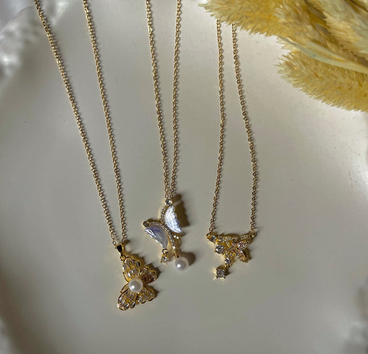 Butterflies necklacesًں¦‹