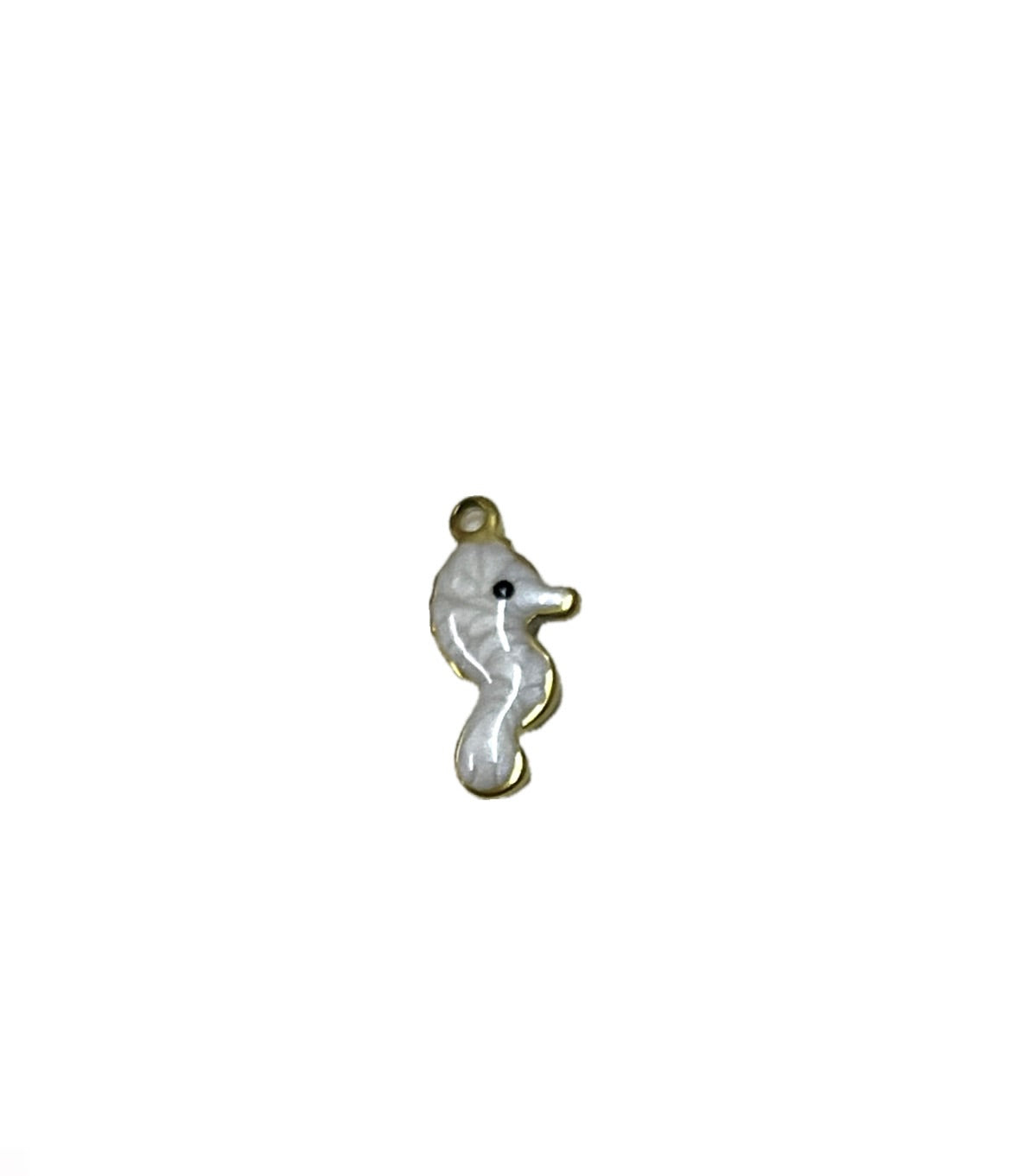 Mini white seahorse
